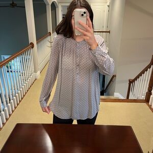 Loft button down top